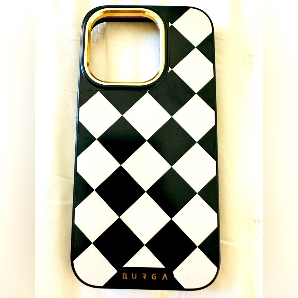 BURGA iPhone 14 Pro Elite Dark Proper Uniform Black & Cream Phone Case